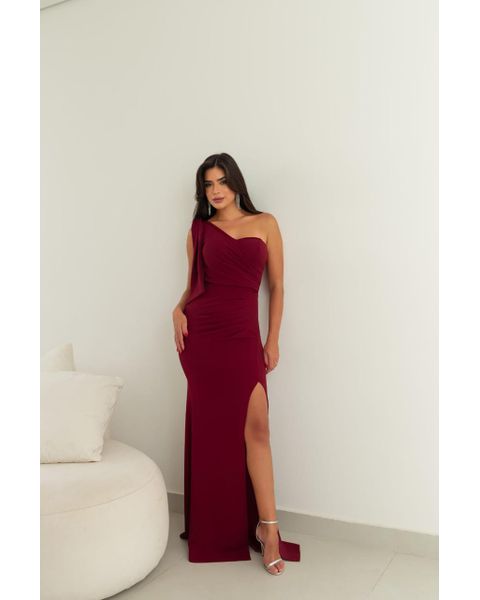 Vestido Milena Marsala 
