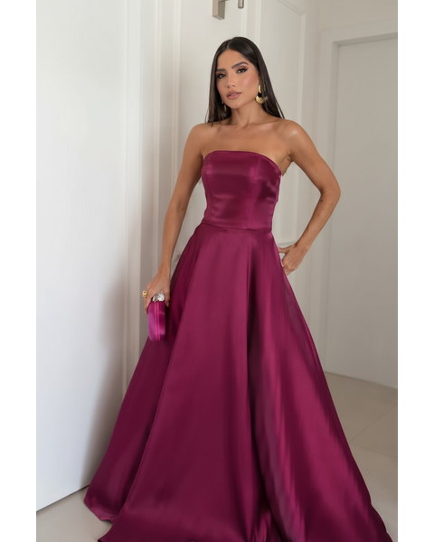 Vestido Victoria Fúcsia 