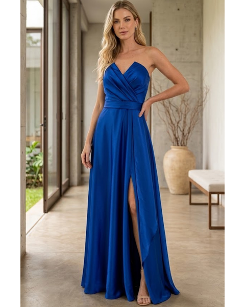 Vestido Vanessa Azul Bic 