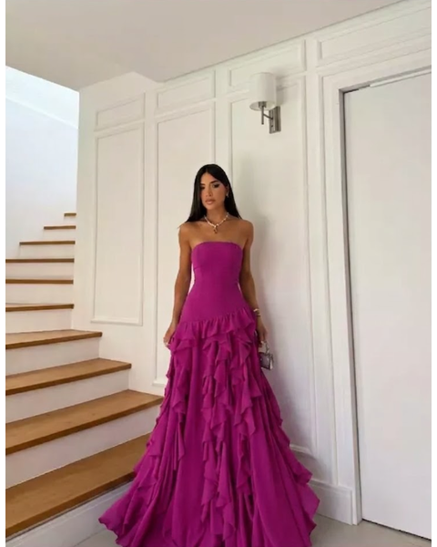 Vestido Márcia Fúcsia