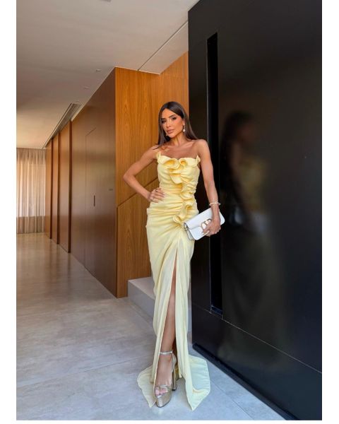 Vestido Monique Amarelo 