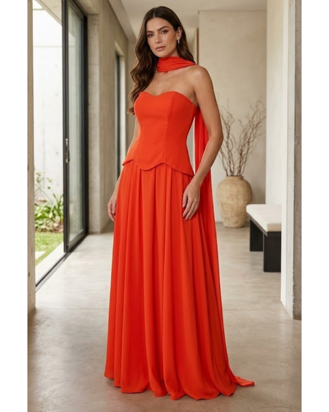 Vestido Layla Coral 