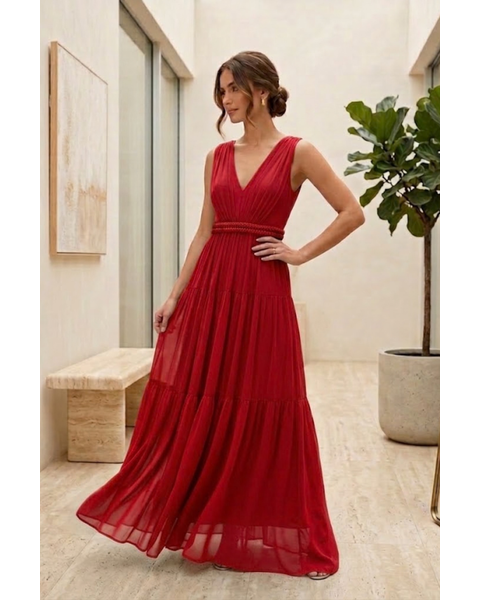Vestido Lila Vermelho 
