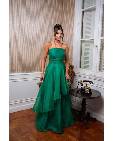 Vestido Manu Verde Bandeira