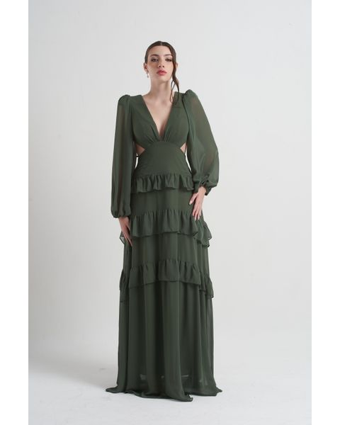 Vestido Marcelle Verde Oliva