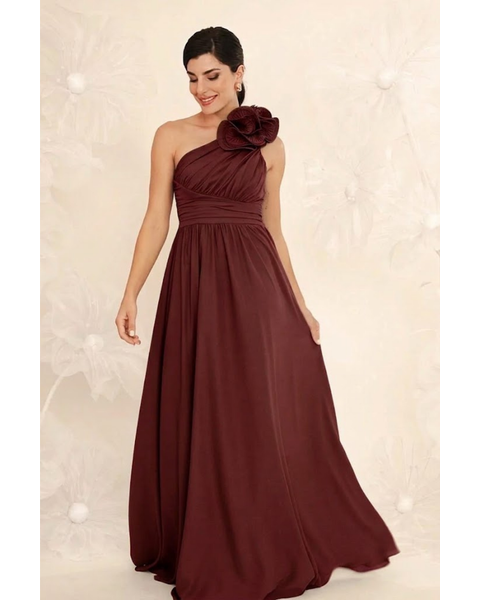 Vestido Mabel Marsala 