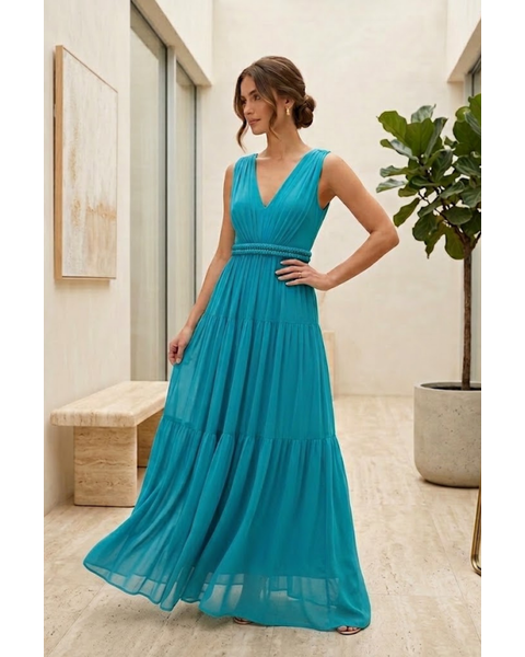 Vestido Lila Azul 