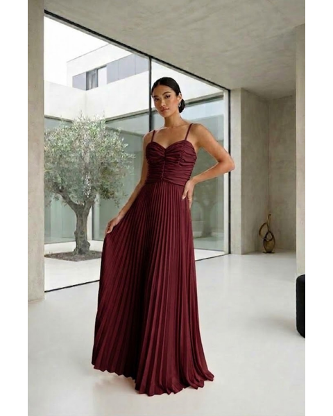 Vestido Lisiane Marsala 