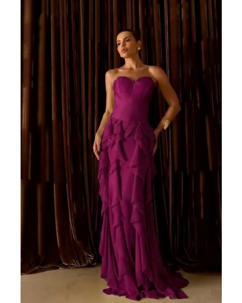 Vestido Marcella Fúcsia 