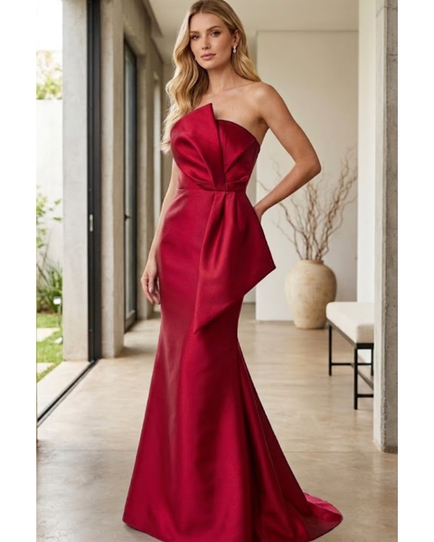 Vestido Laço Grande Vermelho 