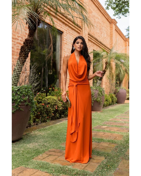 Vestido Eduarda Coral 