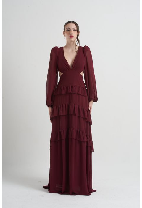 Vestido Marcelle Marsala
