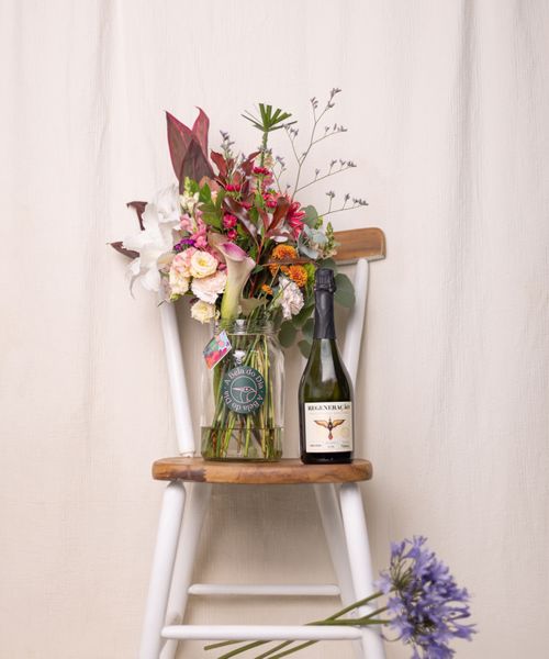 Kit Flores e Espumante