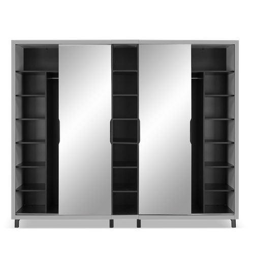 Guarda Roupa Luce 4 portas Dark
