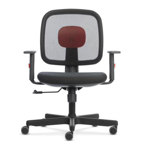 Cadeira Dot Graphite N Red