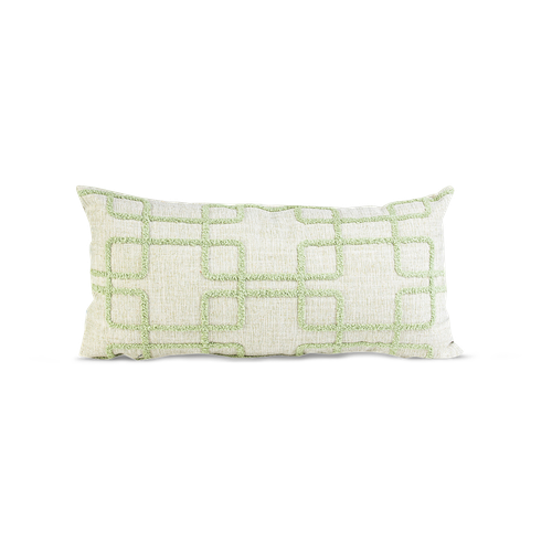 Almofada Linho Geo Mint Slim