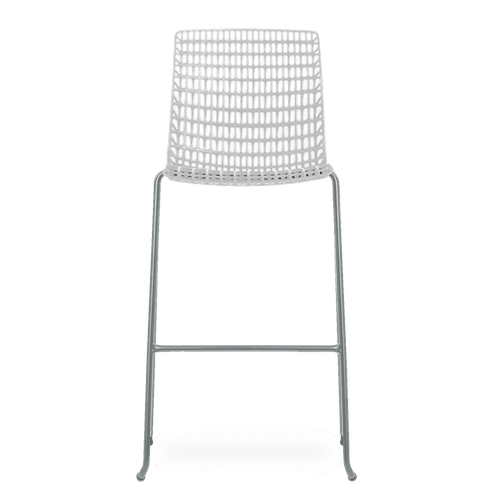 Conjunto com 4 banquetas Moiré White