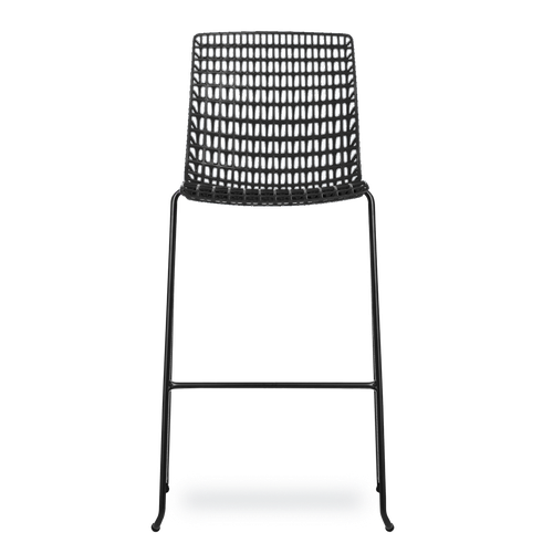 Conjunto com 4 banquetas Moiré All black