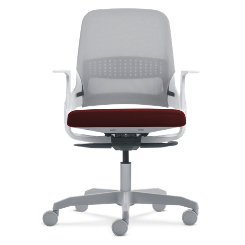Cadeira My Chair Tela White N Wine