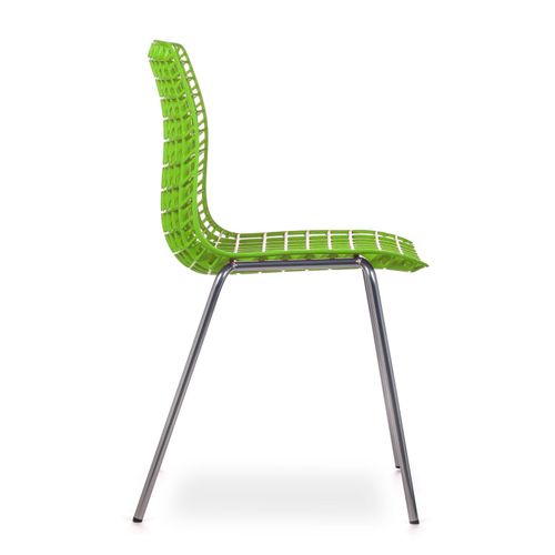 Cadeira Moiré Chrome Green
