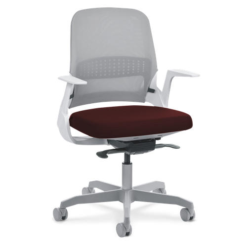Cadeira My Chair Tela White N Wine