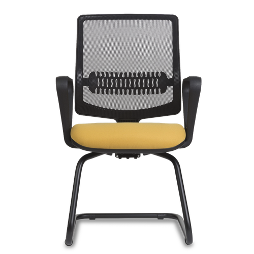 Cadeira Fixa Uni Black n Yellow