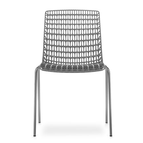 Cadeira Moiré Chrome Grey
