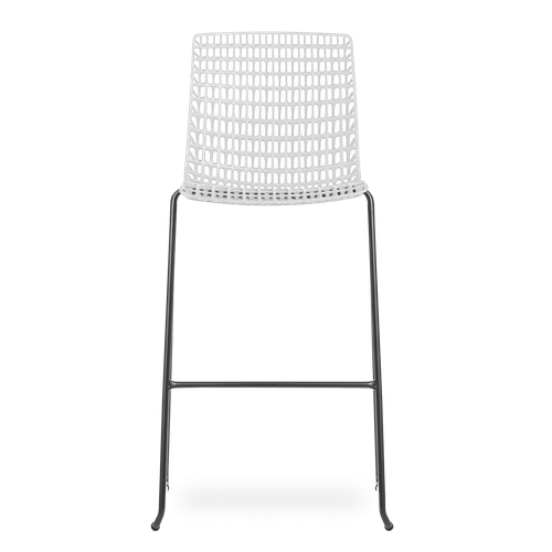 Banqueta Moiré White