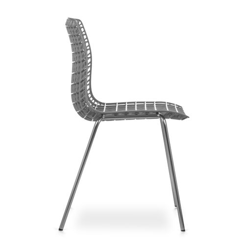 Cadeira Moiré Chrome Grey