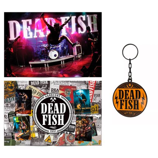 Combo: Dead Fish - Chaveiro Vitória + Pôster 30 anos