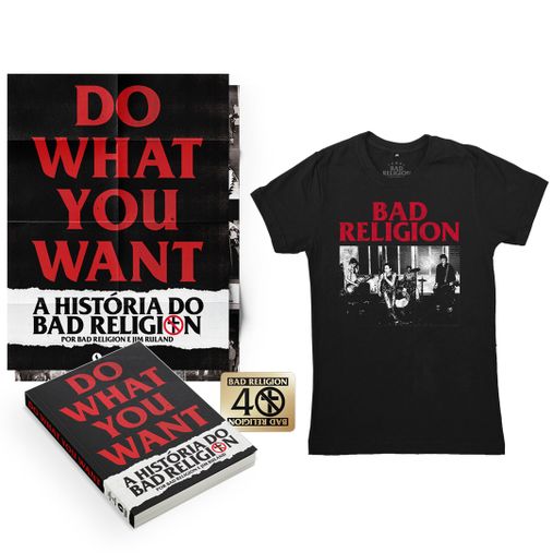 Combo: Bad Religion - Do What You Want - A História do Bad Religion + Camiseta Live 1980