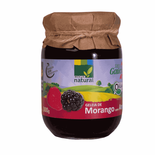 Geleia Gourmet Amora e Morango - 300g - Coopernatural