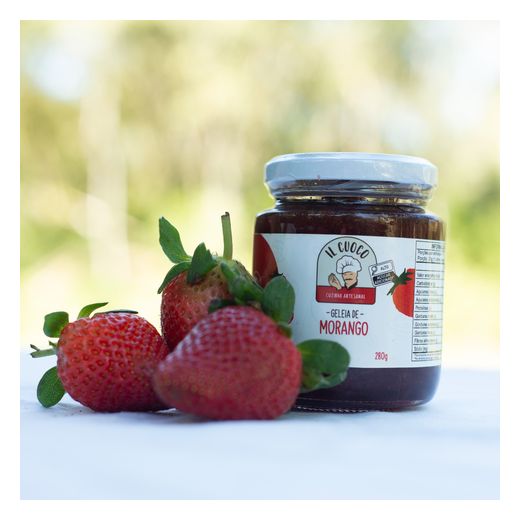 Geleia Artesanal de Morango - 280g - Il Cuoco