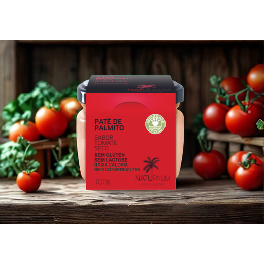 Patê de Palmito Tomate Seco - 100g - Natupalm