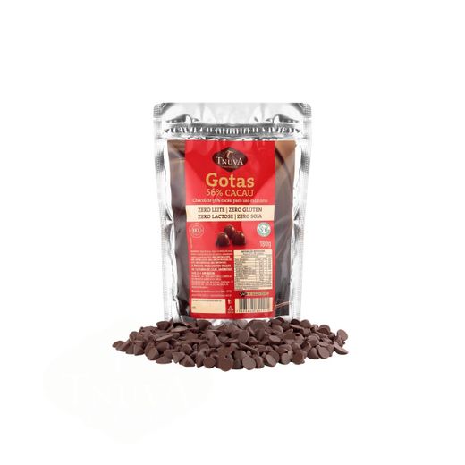 Gotas de Chocolate 56% Cacau Culinário - 180g - Tnuva