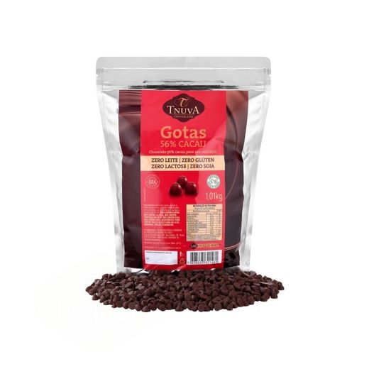 Gotas de Chocolate 56% Cacau Culinário - 1,01kg - Tnuva