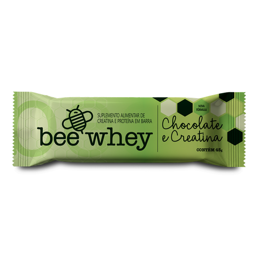 Barra de Proteína BeeWhey Chocolate + Creatina | Caixa com 12 barras