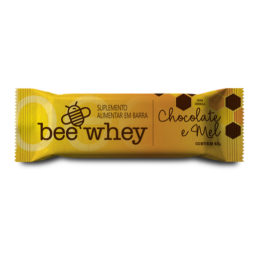 Barra de Proteína BeeWhey Chocolate e Mel | Caixa com 12 barras