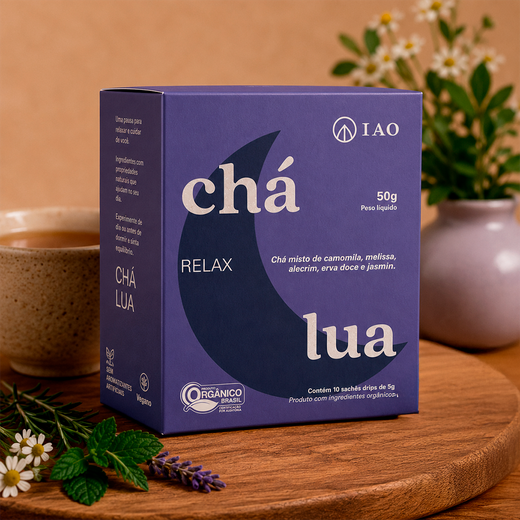 Chá Orgânico LUA (relax) IAO - 10 saches drip