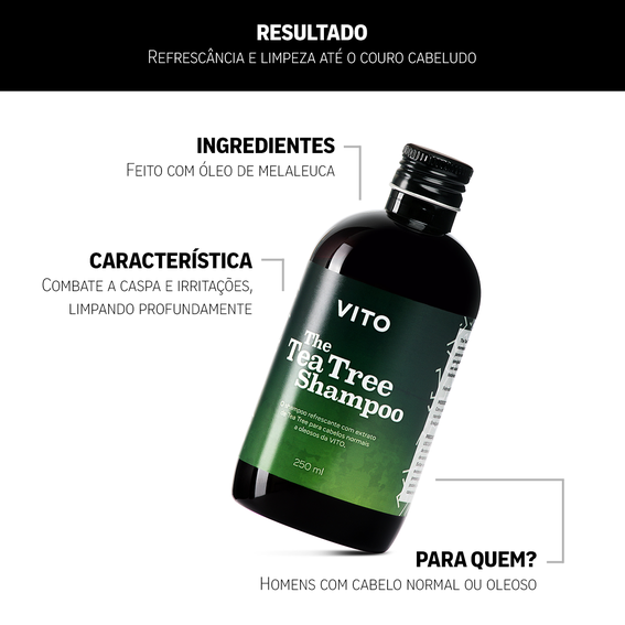 Shampoo de Melaleuca para Cabelo Oleoso 250mL