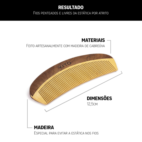 Pente Clássico para Cabelo e Barba