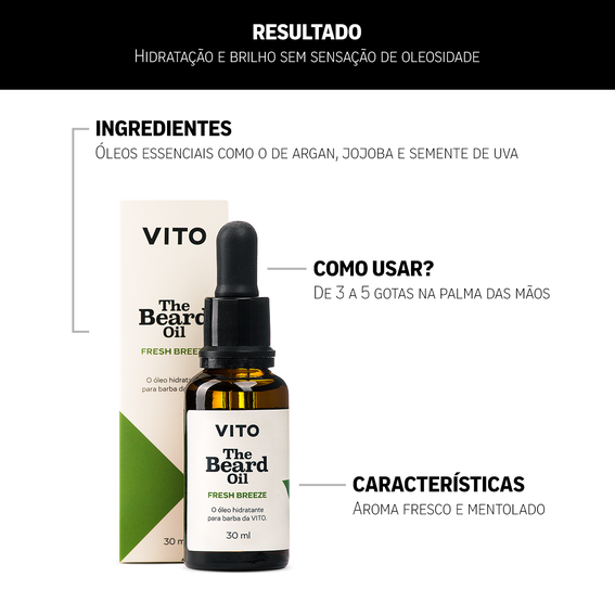 Combo 3 Oleos para Barba Fresh Breeze