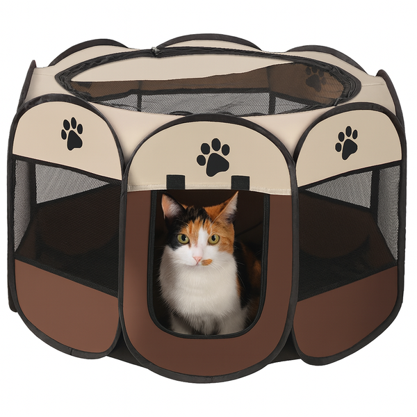 Cercado Dobrável Extra Grande Para Cães Gatos Portátil 