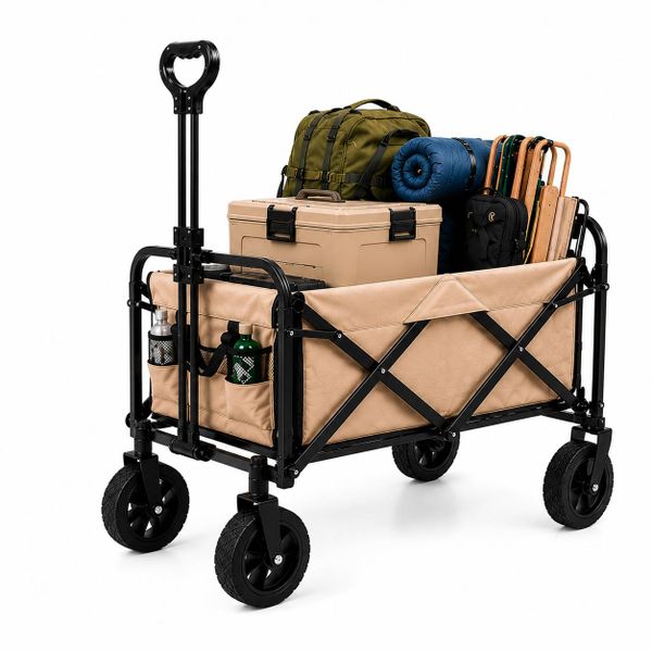 Carrinho Camping Suporta  100kg  Brin7 Modelo Grande