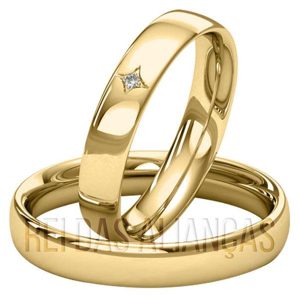 Aliancas De Ouro Com Diamantes Pedras De Brilhante Rei Das Aliancas