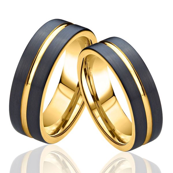 Aliancas De Tungstenio Modelos Banhados A Ouro E Exclusivos