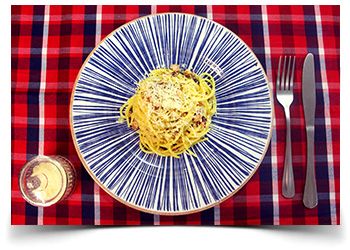 Spaghetti a la carbonara