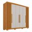 Roupeiro Granada Premium 100% MDF 6 Portas com Pés Salleto