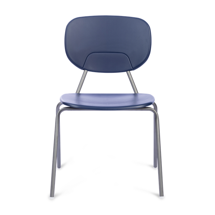 Conjunto com 4 Cadeiras Fixas Valentina Dark Blue