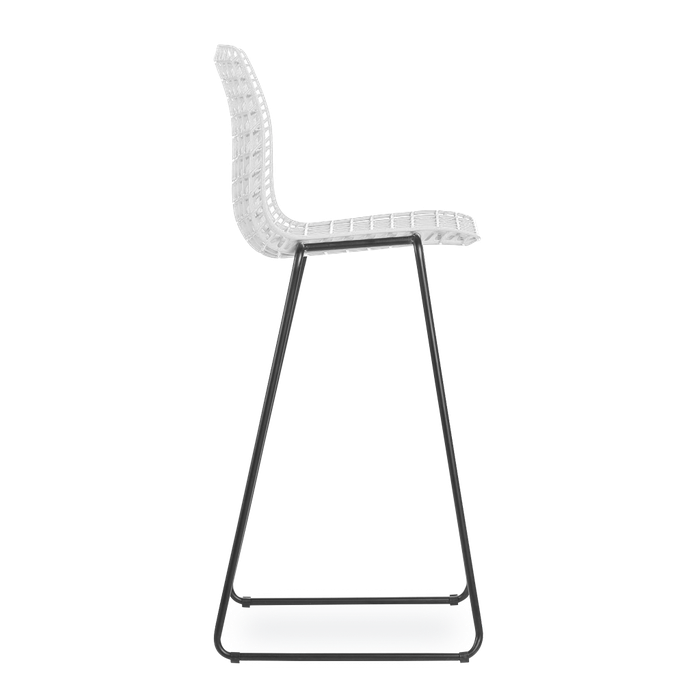 Banqueta Moiré White